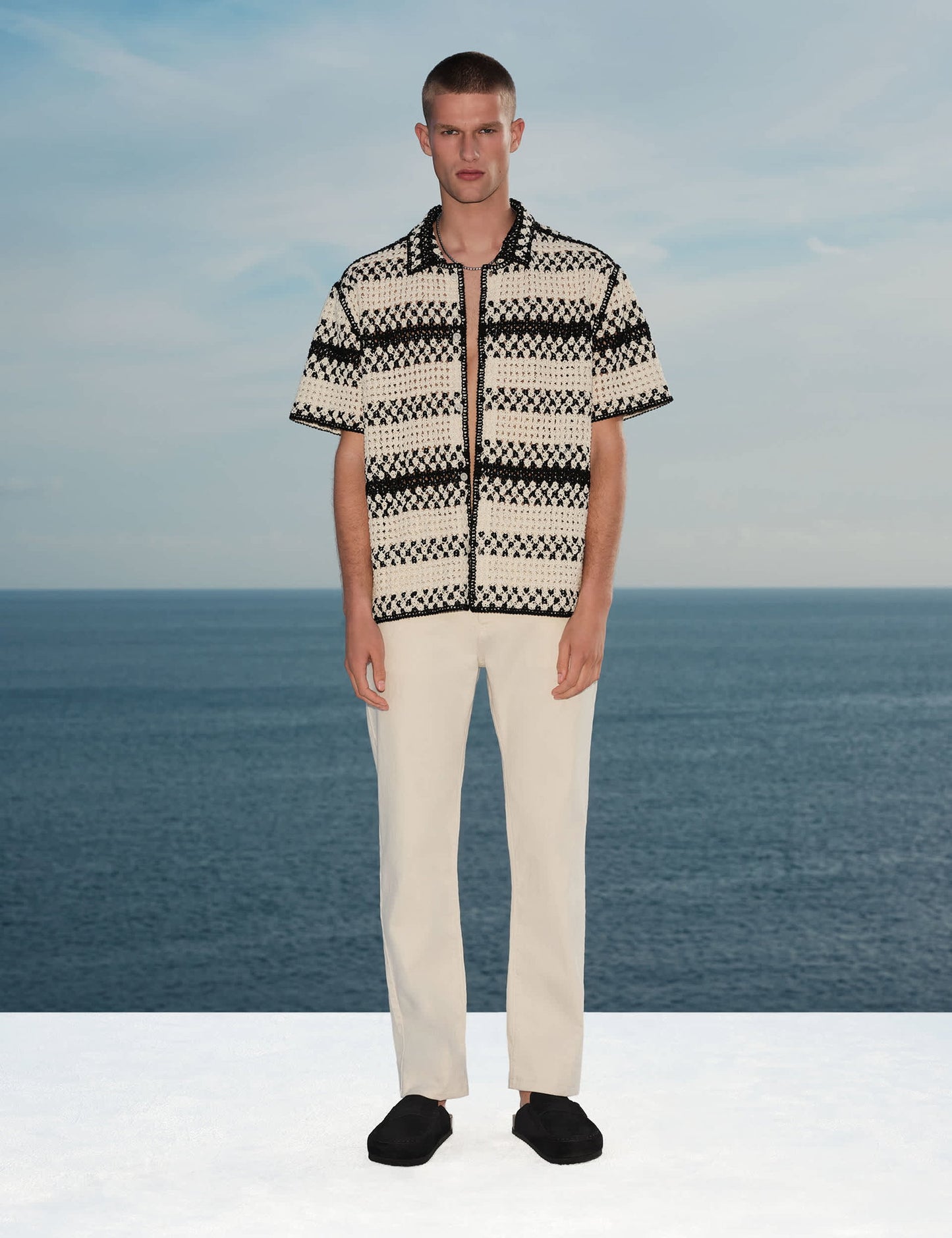 Relaxed Fit Triko Polo Yaka Üst