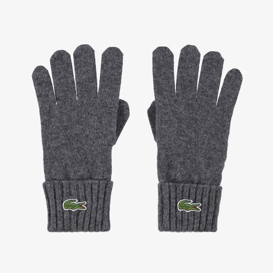 Unisex Renk Bloklu Koyu Gri Eldiven