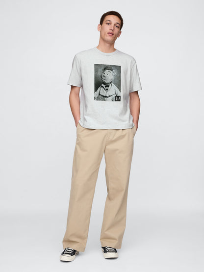 Gri Gap × Disney The Muppets Grafik T-shirt