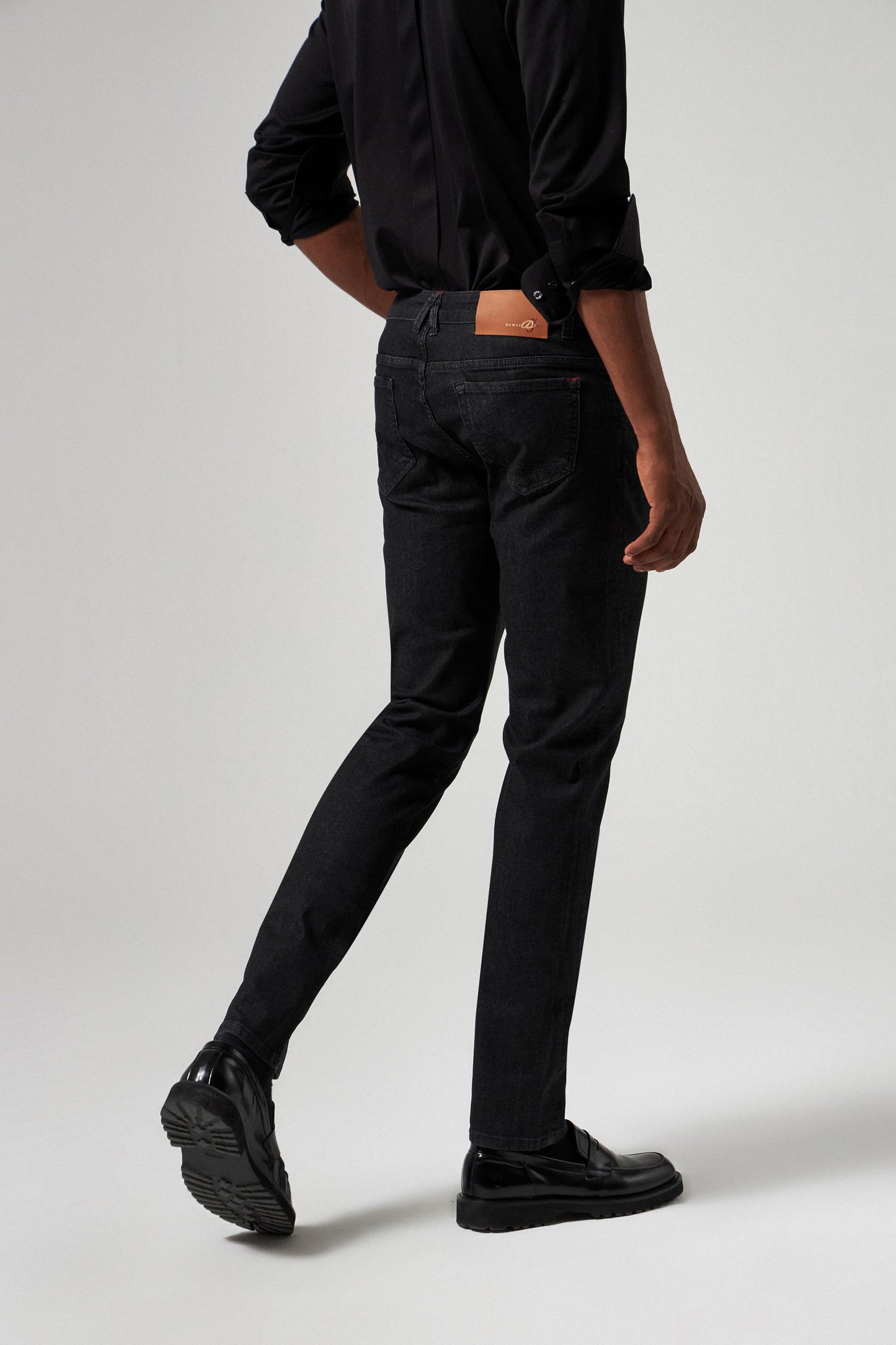 Damat Slim Fit Siyah Denim Pantolon