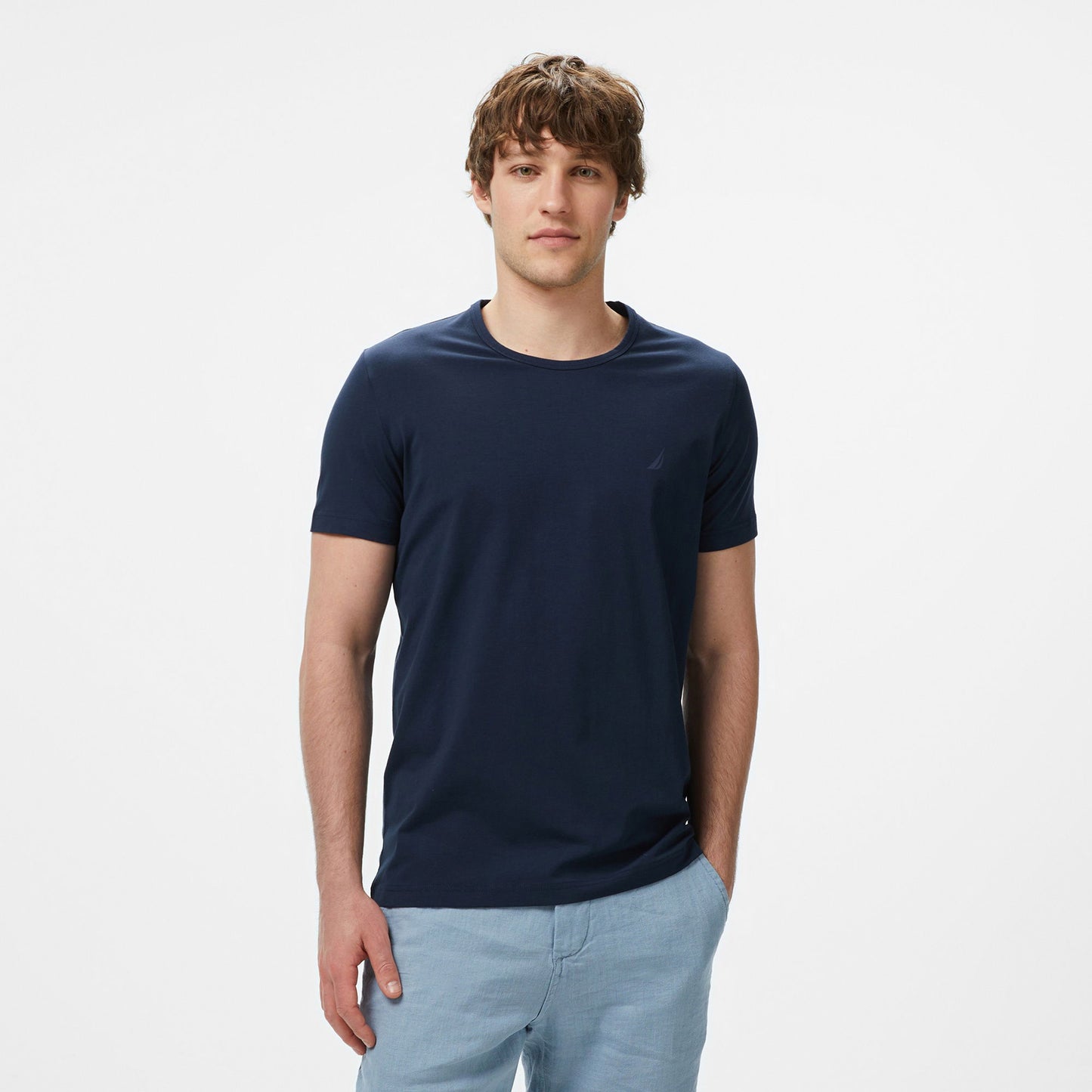 Nautica Erkek Lacivert Regular Fit T-shirt