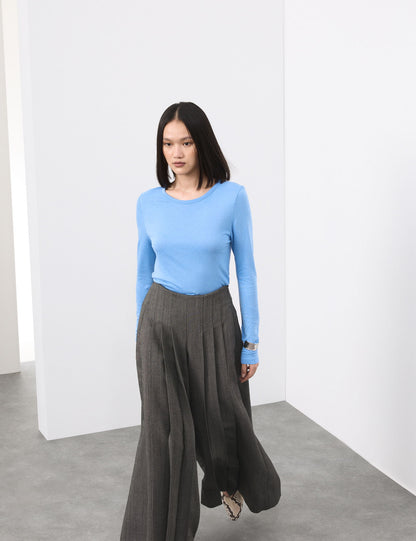 Ipekli Slim Fit Uzun Kollu Tişört
