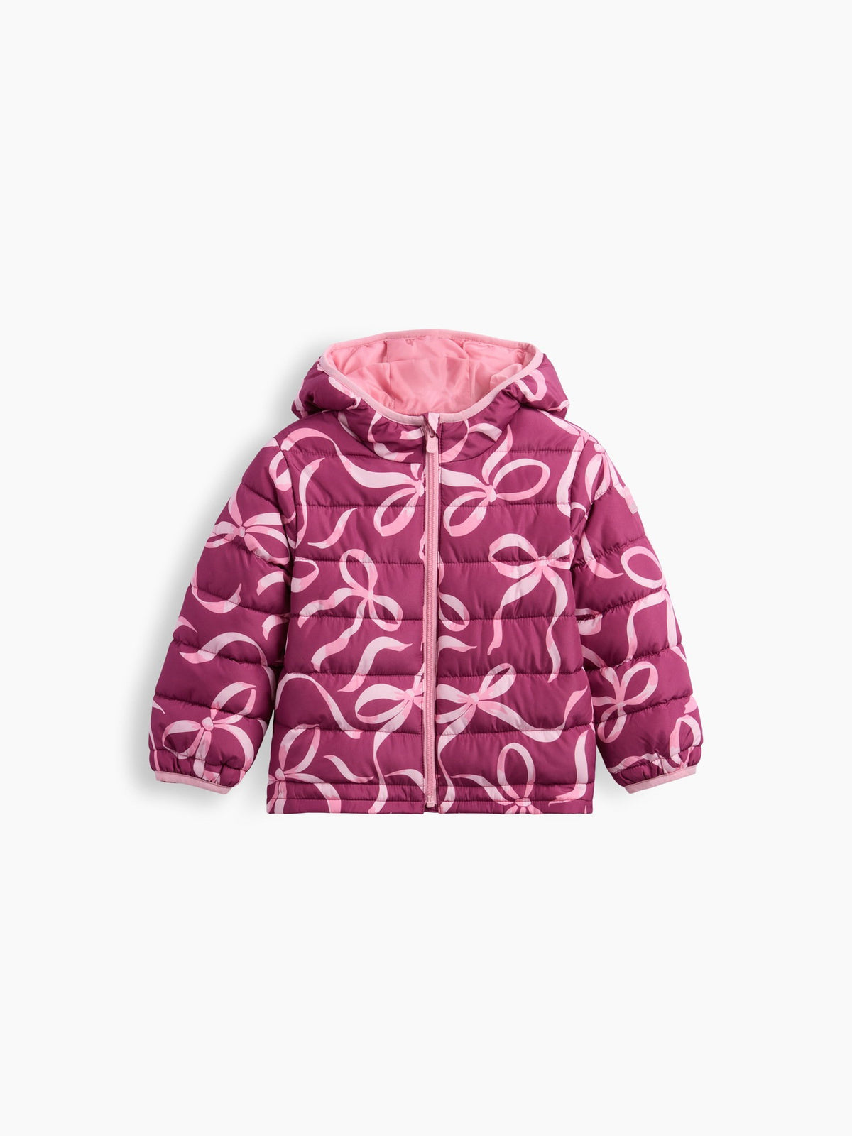 Pembe Şişme Puffer Mont