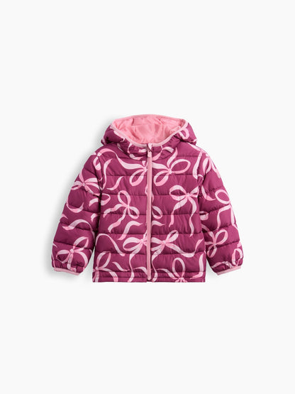 Pembe Şişme Puffer Mont