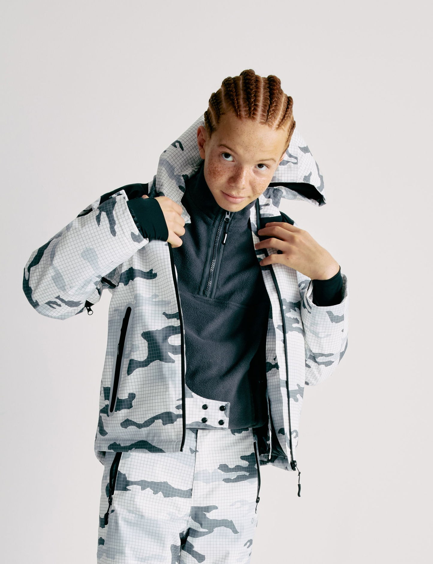 Stormwear:trade_mark: Kamuflaj Su Geçirmez Kayak Ceketi (2-16 yaş)
