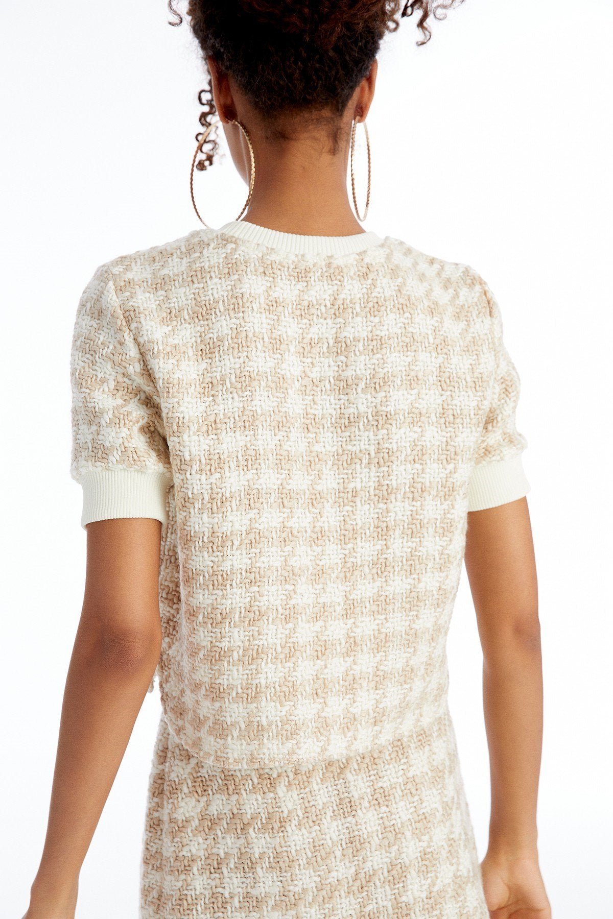 Dokulu Crop Camel T-shirt