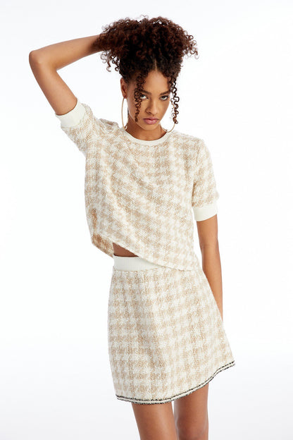 Dokulu Crop Camel T-shirt