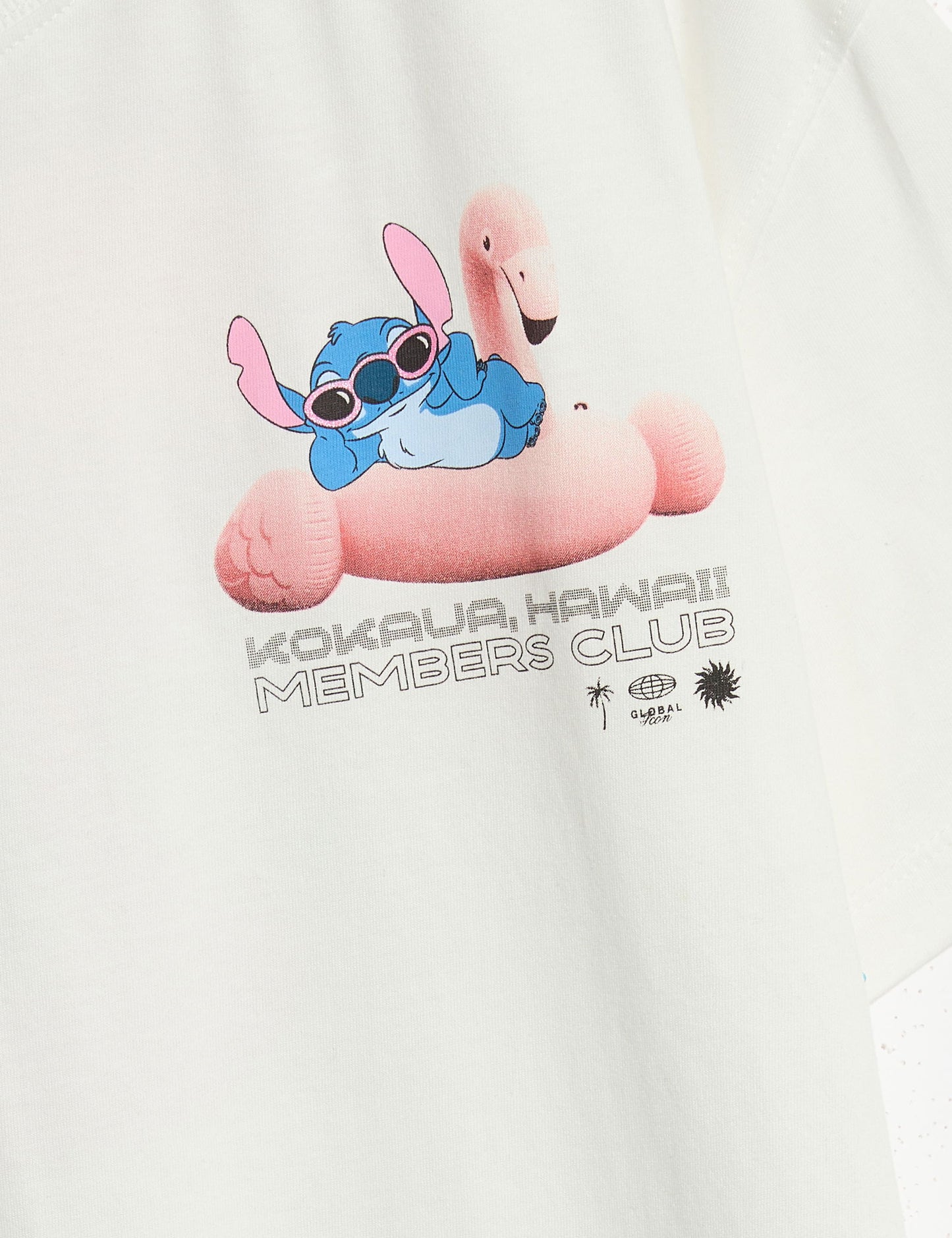 Saf Pamuklu Lilo Ve Stitch Baskılı Tişört (6-16 Yaş)