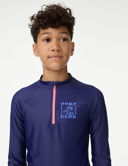 Fermuarlı Uzun Kollu T-shirt
