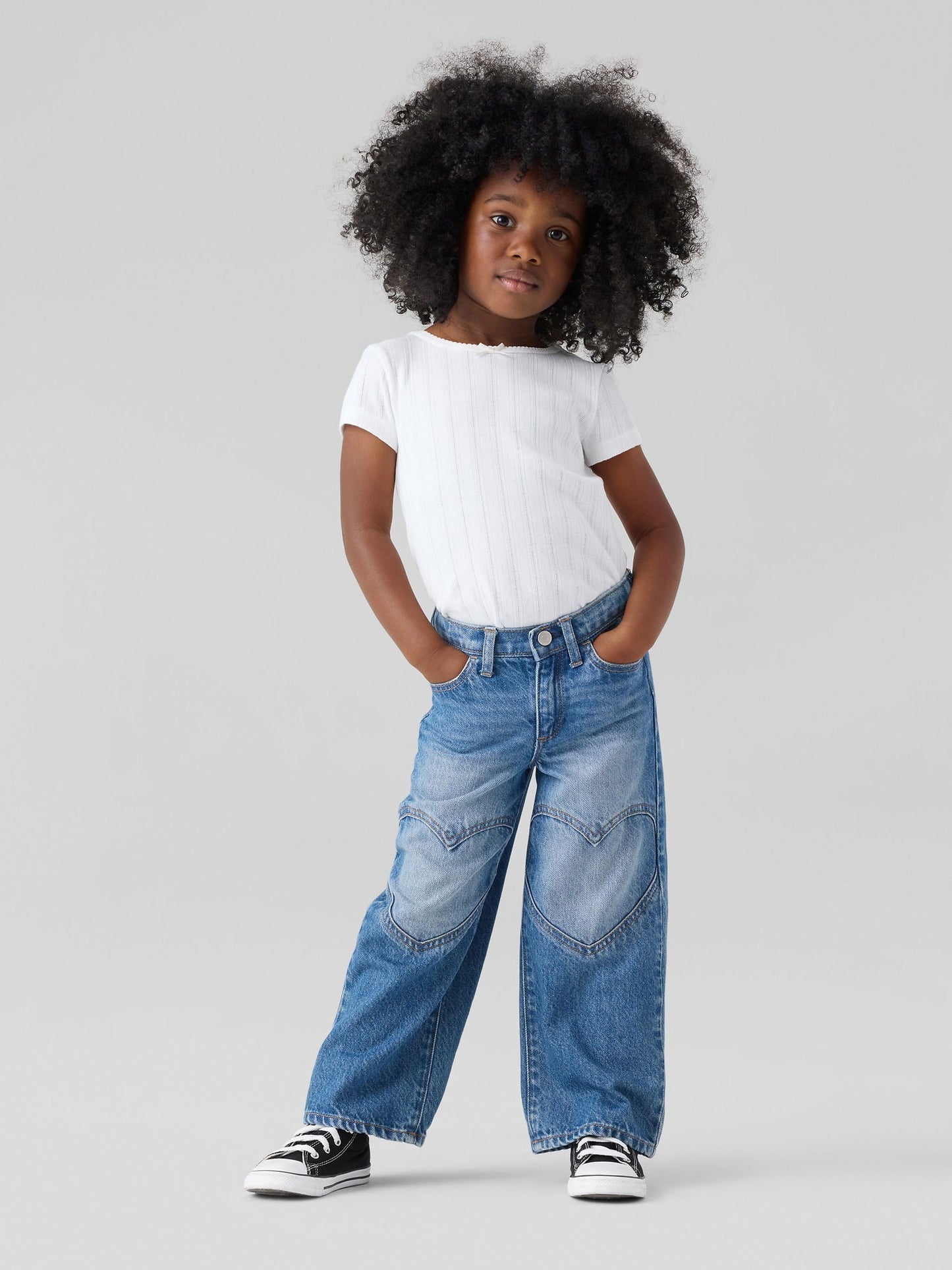 Mavi Wide-leg Kalpli Jean Pantolon