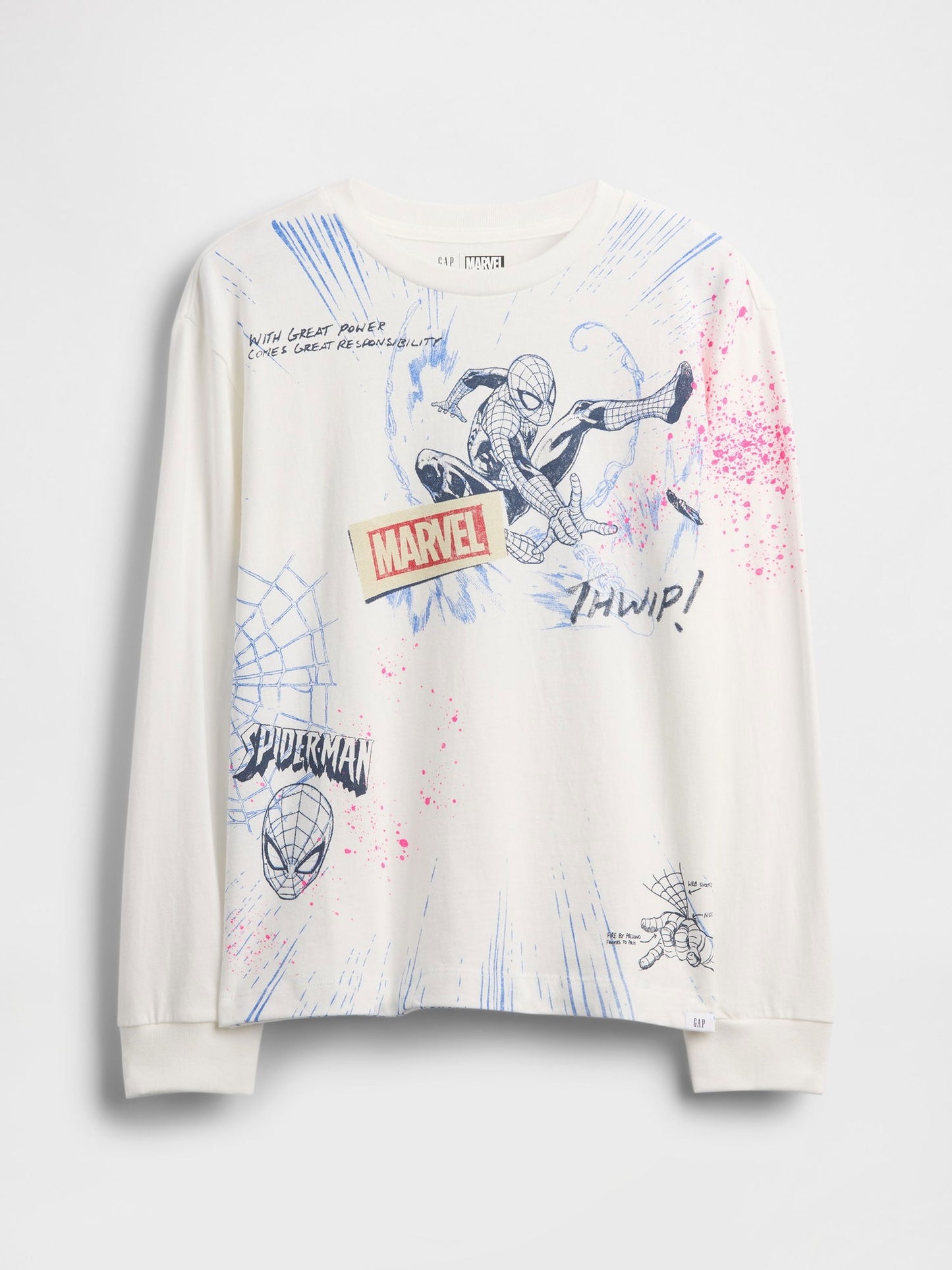 Beyaz Marvel Grafik T-shirt