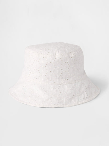Beyaz Kids Eyelet Bucket Hat