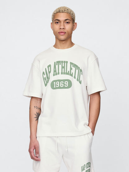 Beyaz Vintagesoft Athletic Gap Logo Sweatshirt