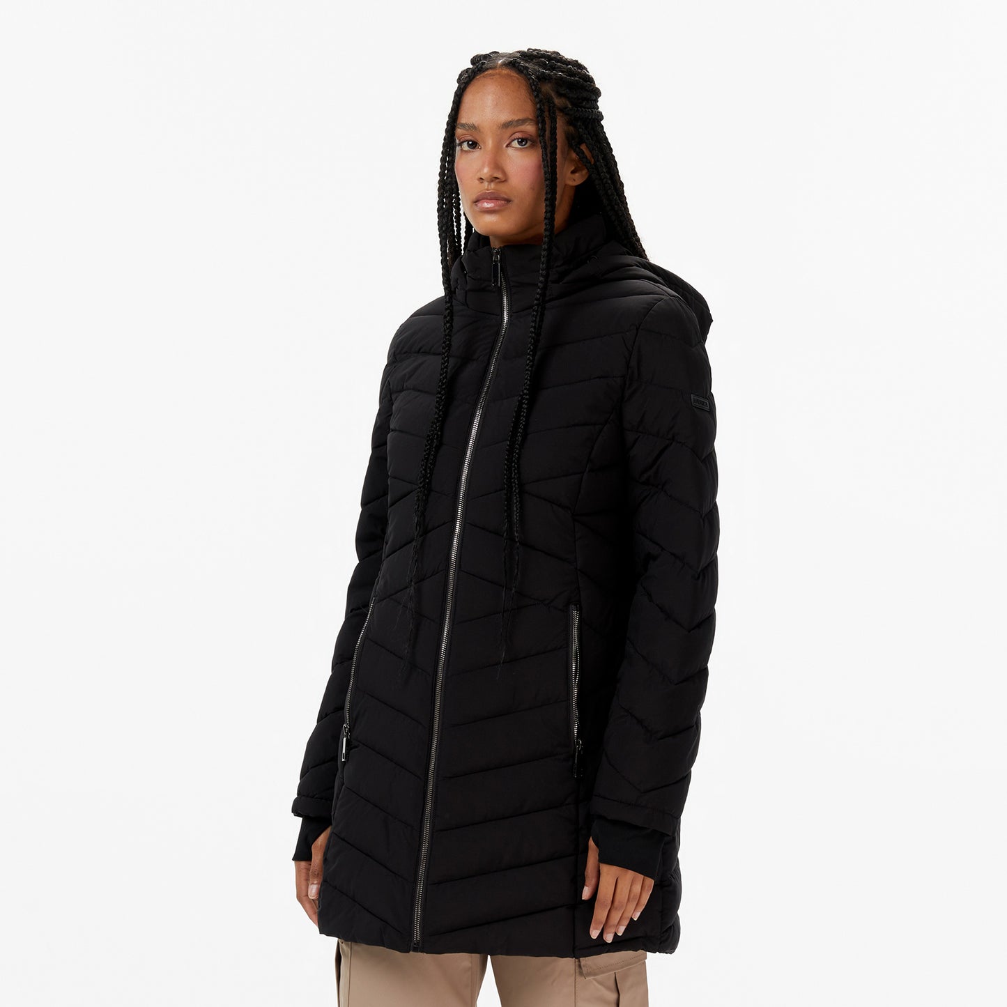 Nautica Kadın Siyah Su Itici Özellikli Mont