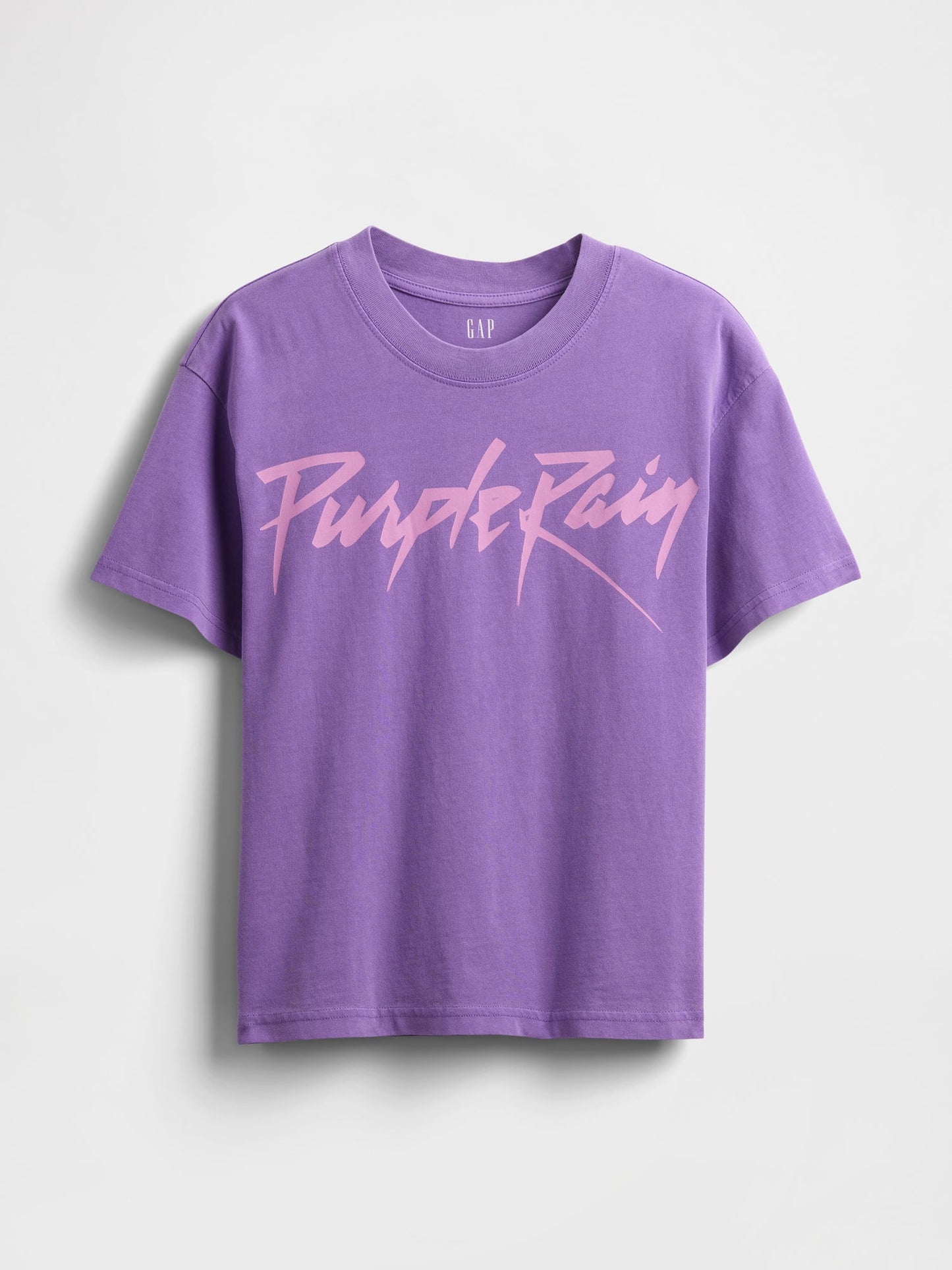 Mor Purple Rain Relaxed Grafik Baskılı T-shirt