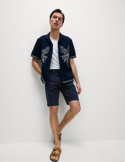 Regular Fit Streç Chino Şort