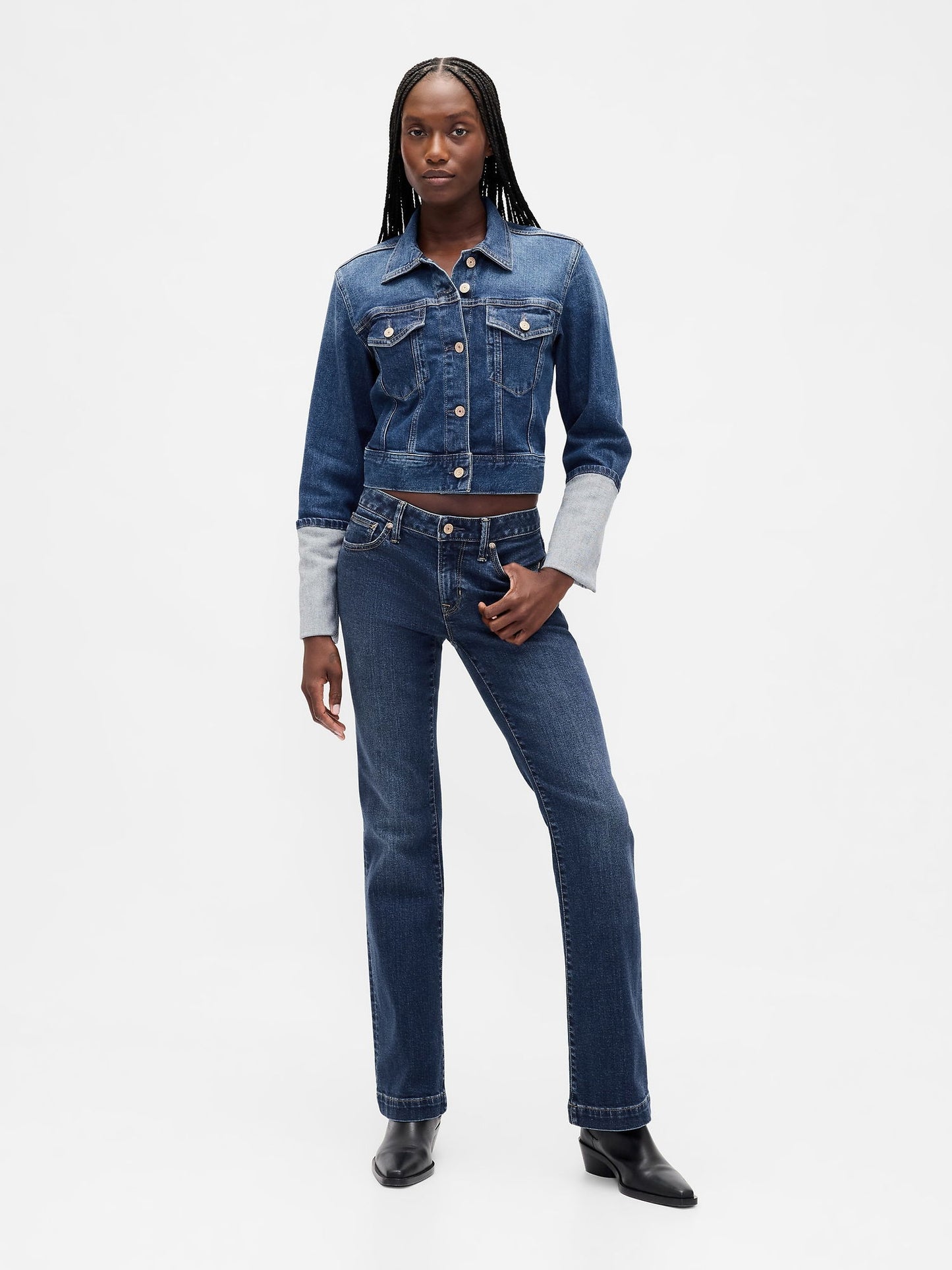 Mavi Pin-cuff Kısa Kol Icon Denim Ceket