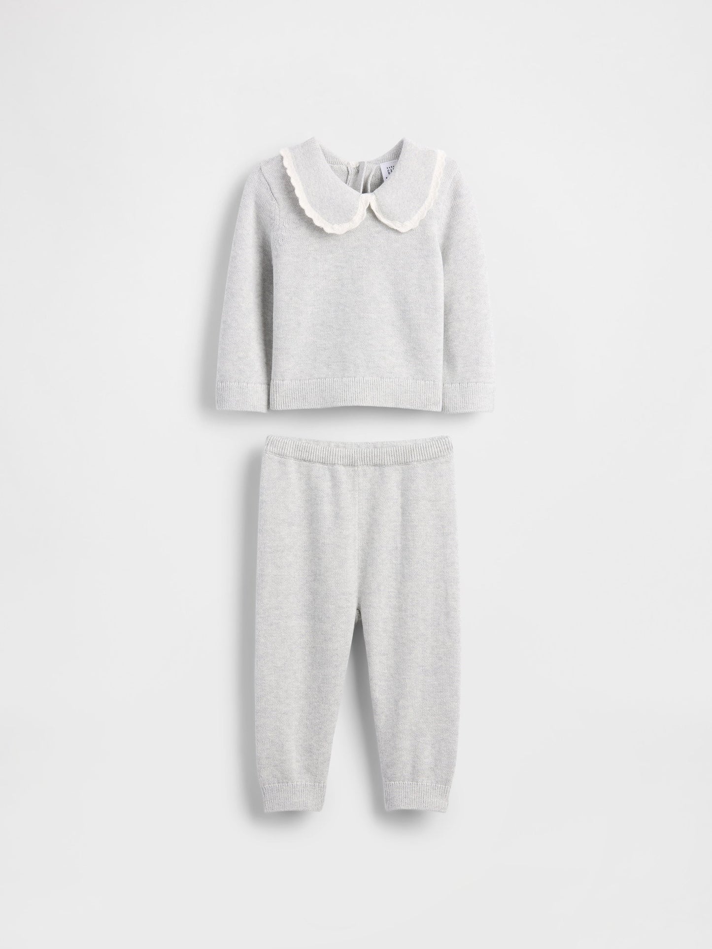 Açık Gri Sweater Outfit Set
