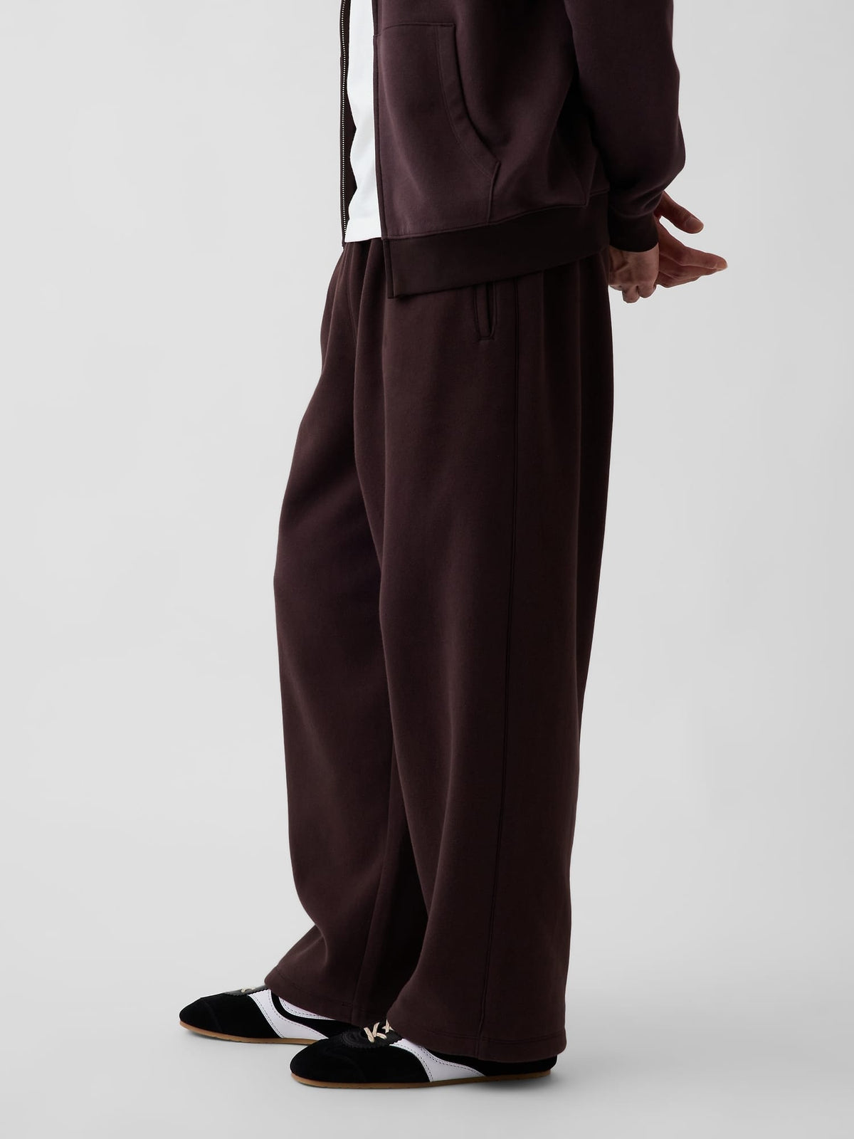 Koyu Kahverengi Vintagesoft Baggy Eşofman Altı