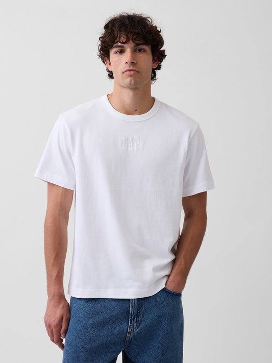 Beyaz Heavyweight Relaxed Logo T-shirt