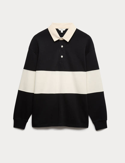 Çizgili Rugby Sweatshirt