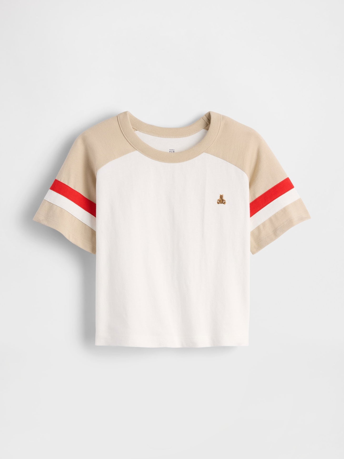 Beyaz Raglan Futbol T-shirt