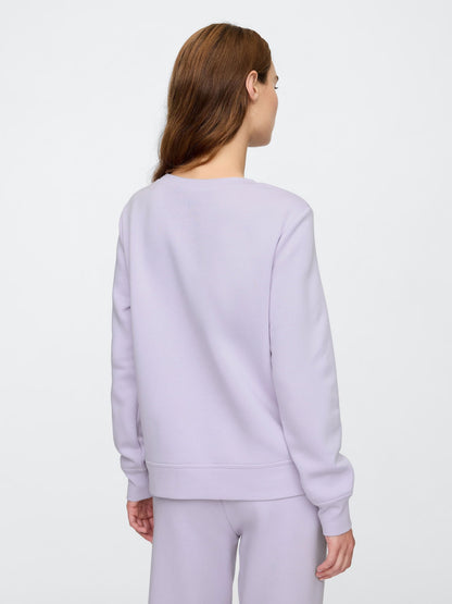 Lila Gap Logo Relaxed Fleece Sweatshirt