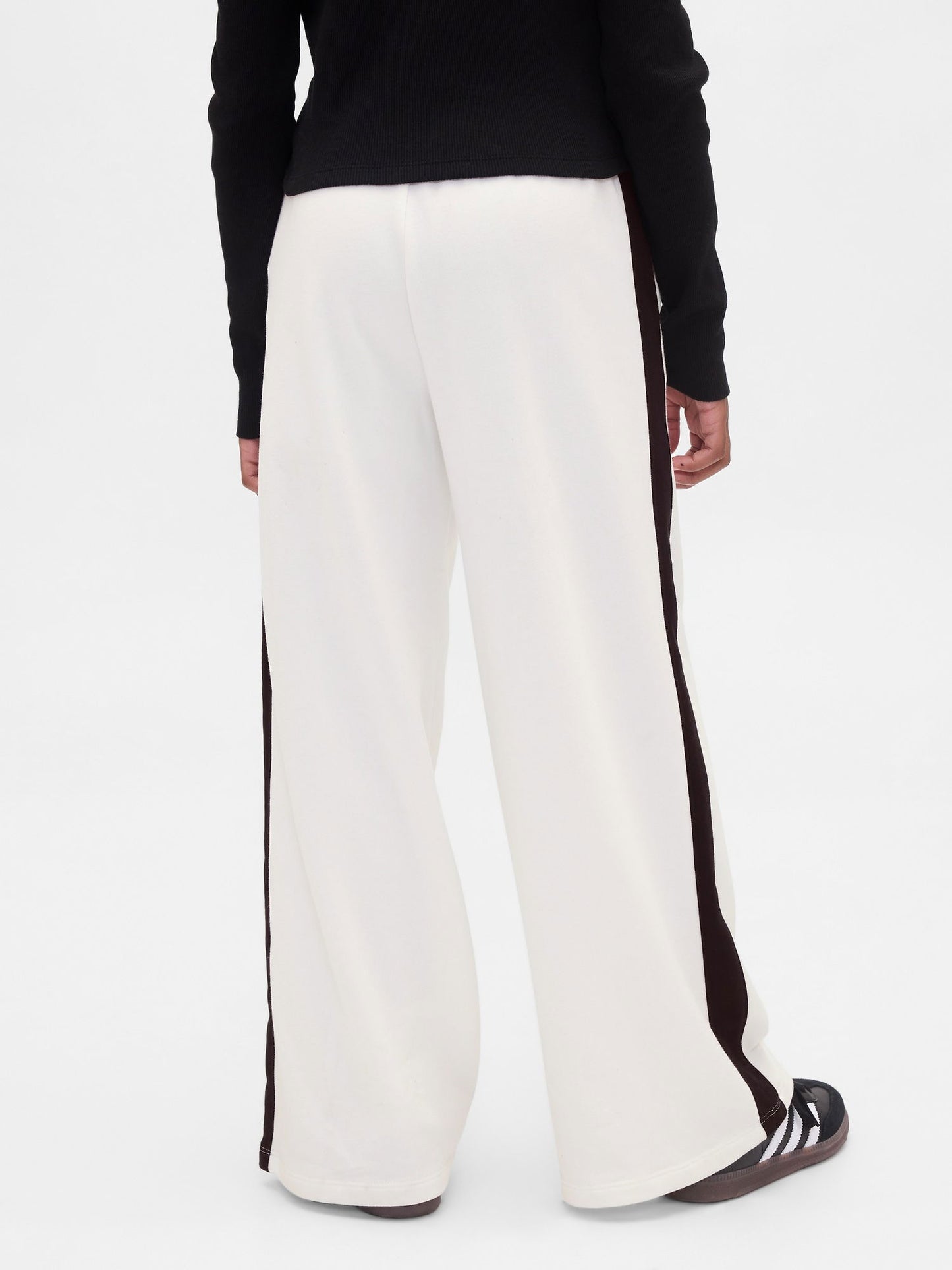 Beyaz Vintagesoft Baggy Gap Logo Pantolon