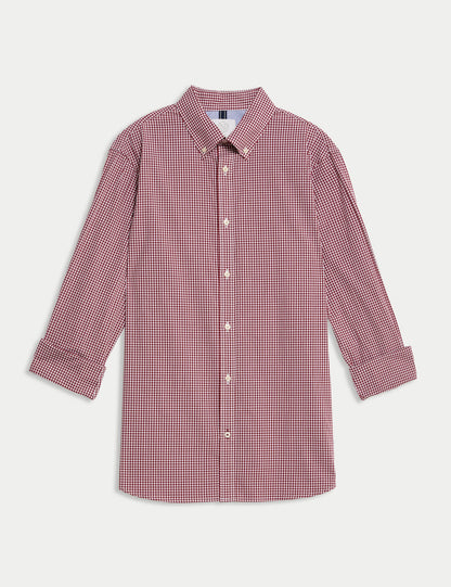 Uzun Kollu Easy Iron Oxford Gömlek