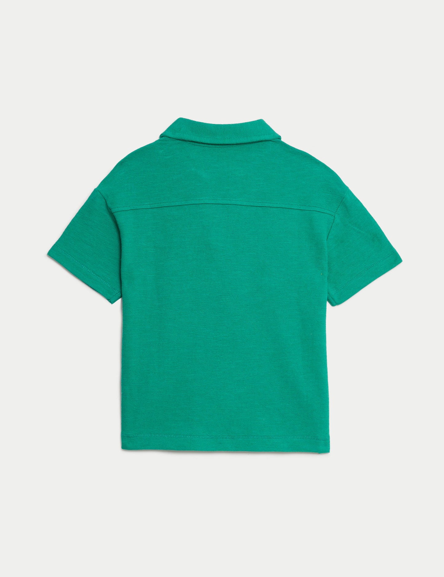 Saf Pamuklu Örme Polo Yaka T-shirt (2-7 Yaş)