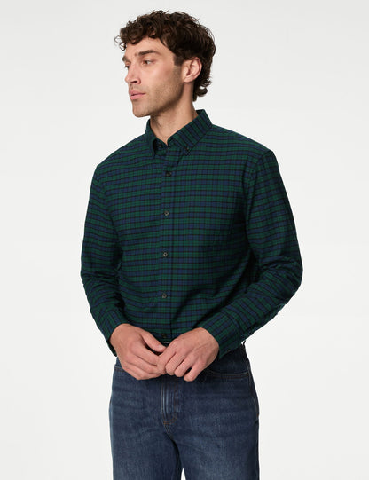 Saf Pamuklu Regular Fit Oxford Gömlek