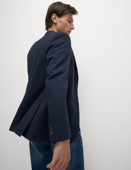 Tailored Fit Jersey Dokulu Blazer Ceket