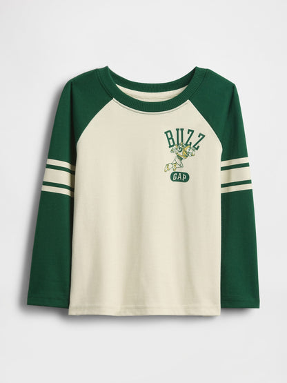 Bej Gap × Disney Raglan Jersey T-shirt