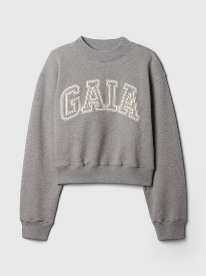 Gri Gap X Cult Gaia Crop Logo Sweatshirt