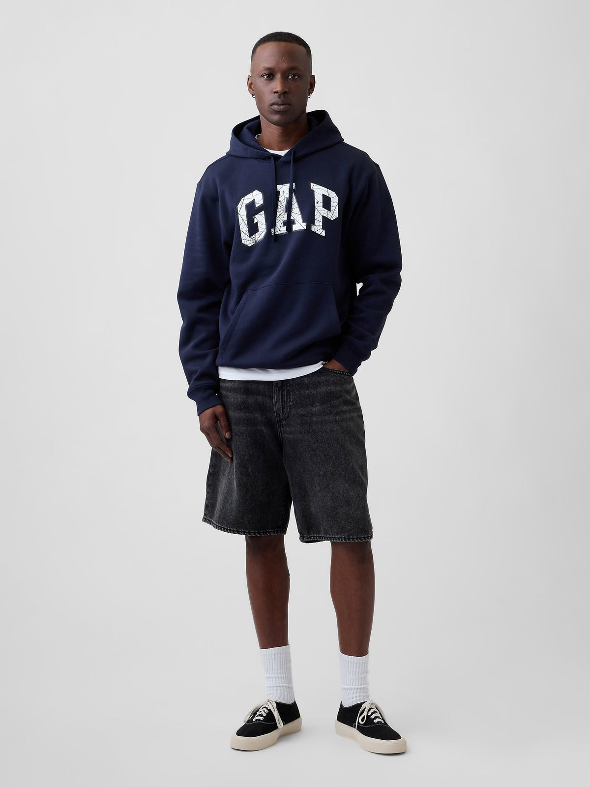 Lacivert Marvel Spider-man Relaxed Gap Logo Sweatshirt