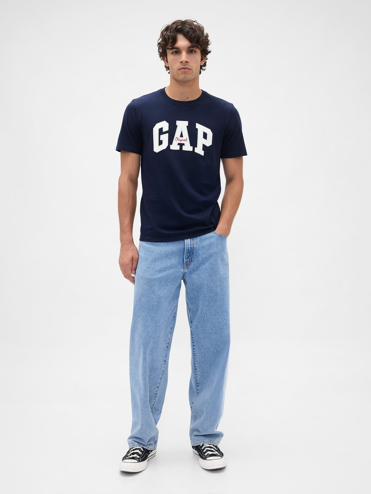 Lacivert Everyday Soft Gap Logo T-shirt