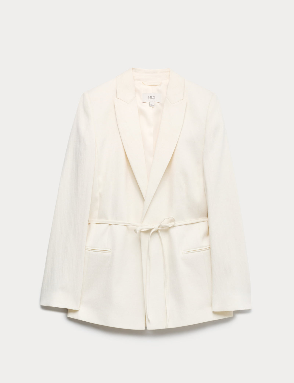 Keten Karışımlı Blazer Ceket