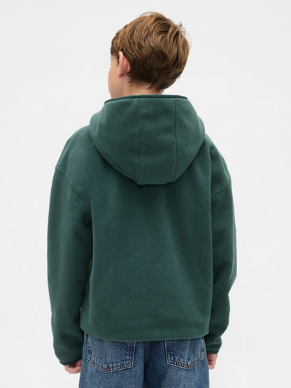 Koyu Yeşil Vintagesoft Gap Logo Fermuarlı Sweatshirt
