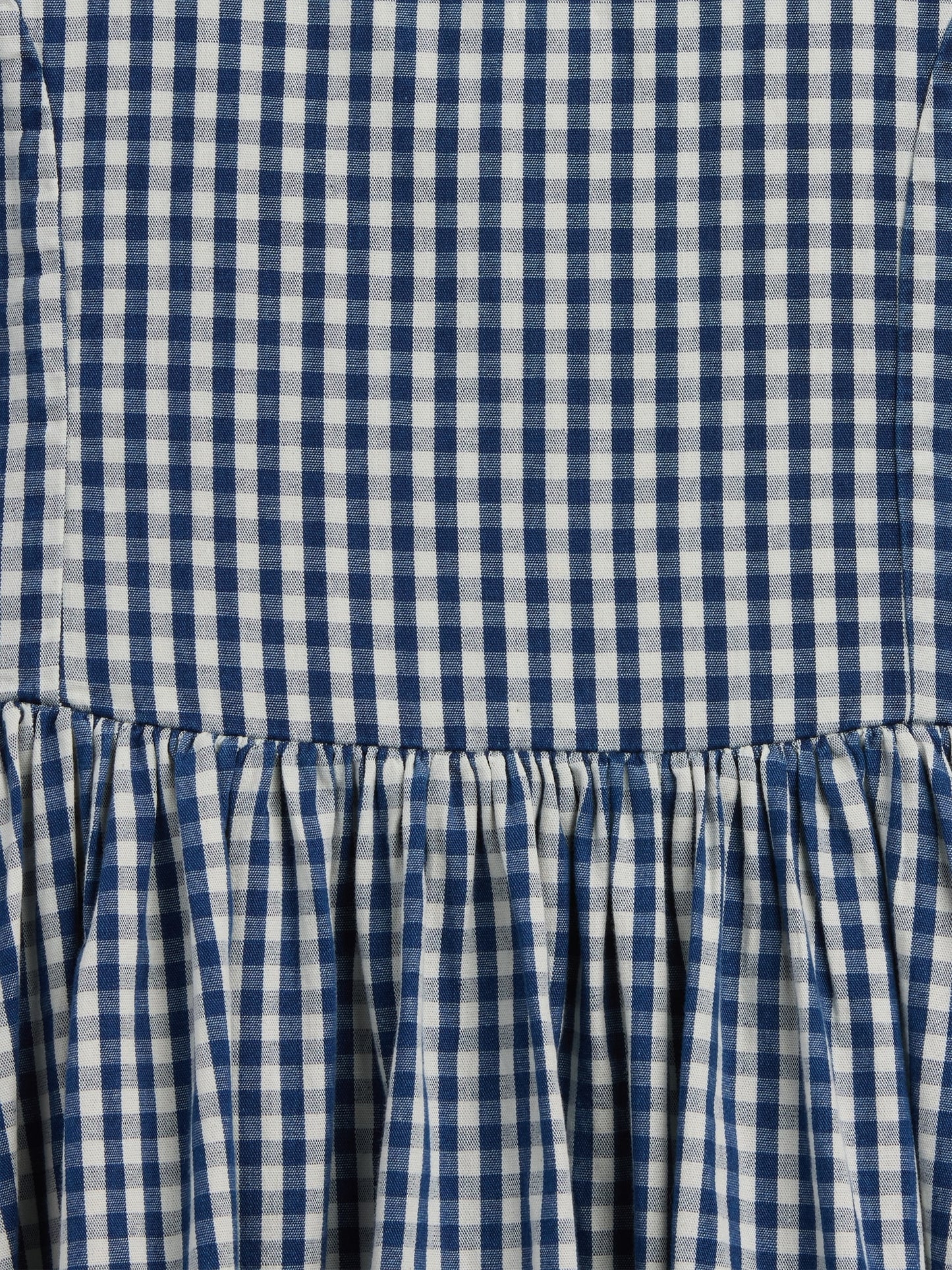 Çok Renkli Gingham Denim Elbise