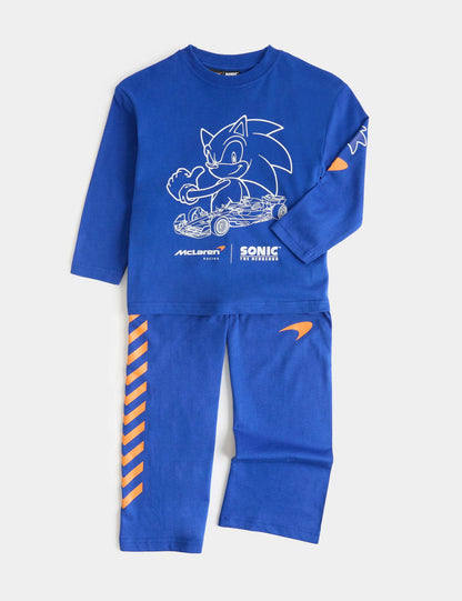 Saf Pamuklu Sonic Ve Mclaren™ Pijama Takımı