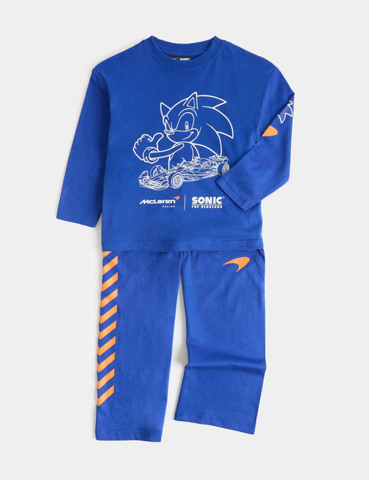 Saf Pamuklu Sonic Ve Mclaren™ Pijama Takımı