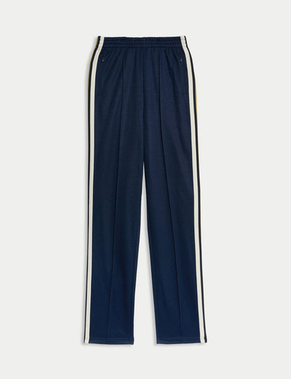 Pamuk Karışımlı Retro Yan Şeritli Jogger Pantolon