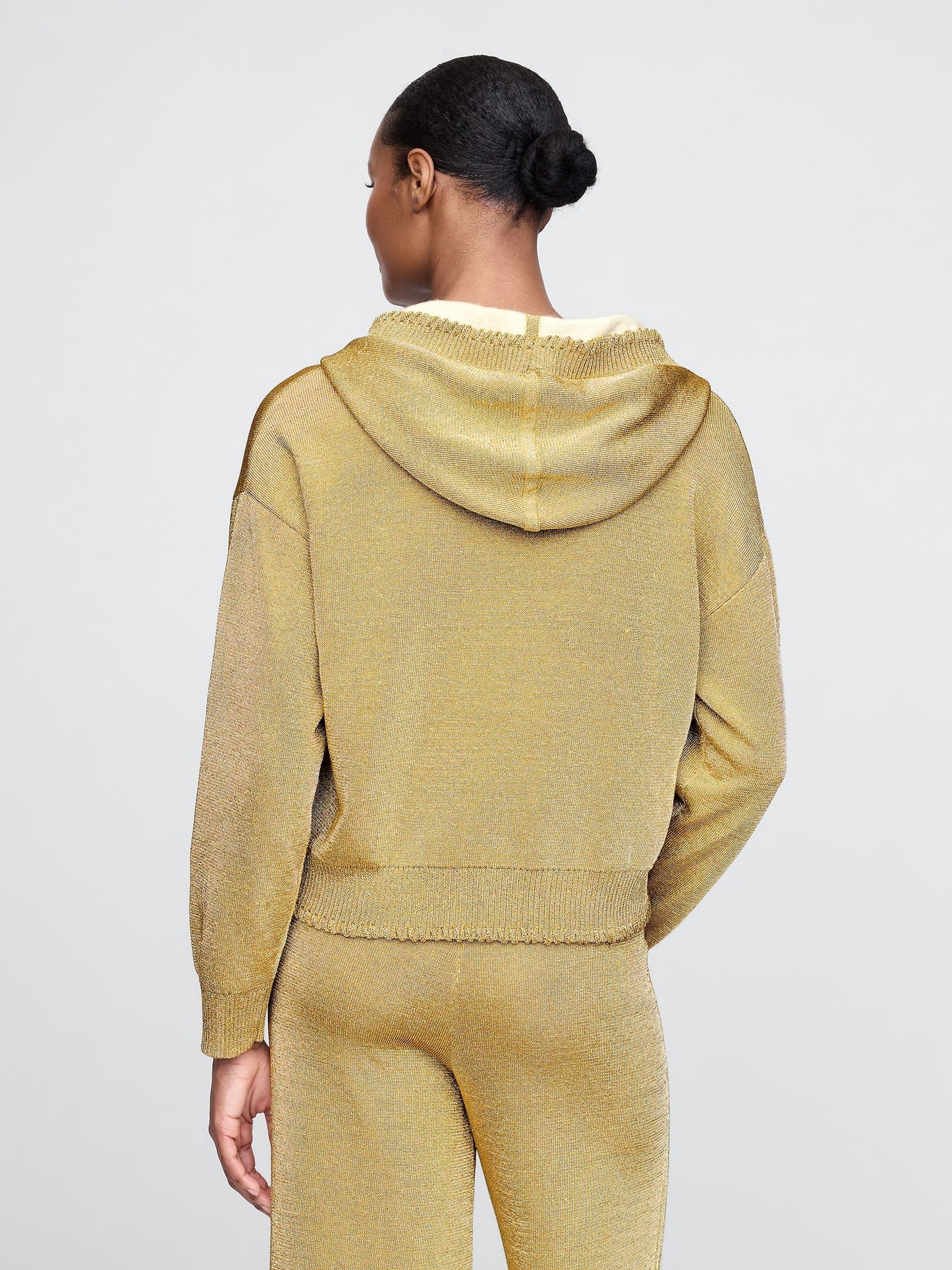 Sarı Gap × Cult Gaia Metalik Sweatshirt