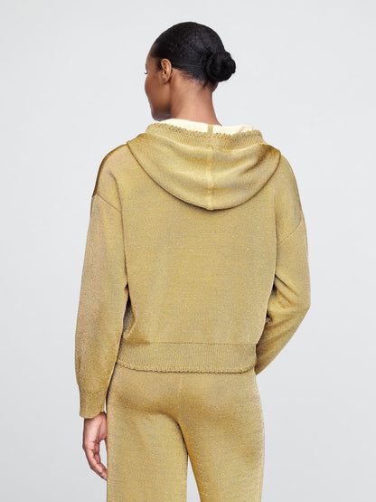 Sarı Gap × Cult Gaia Metalik Sweatshirt