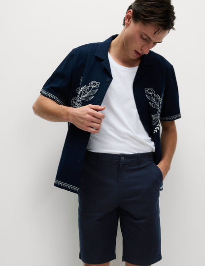 Regular Fit Streç Chino Şort