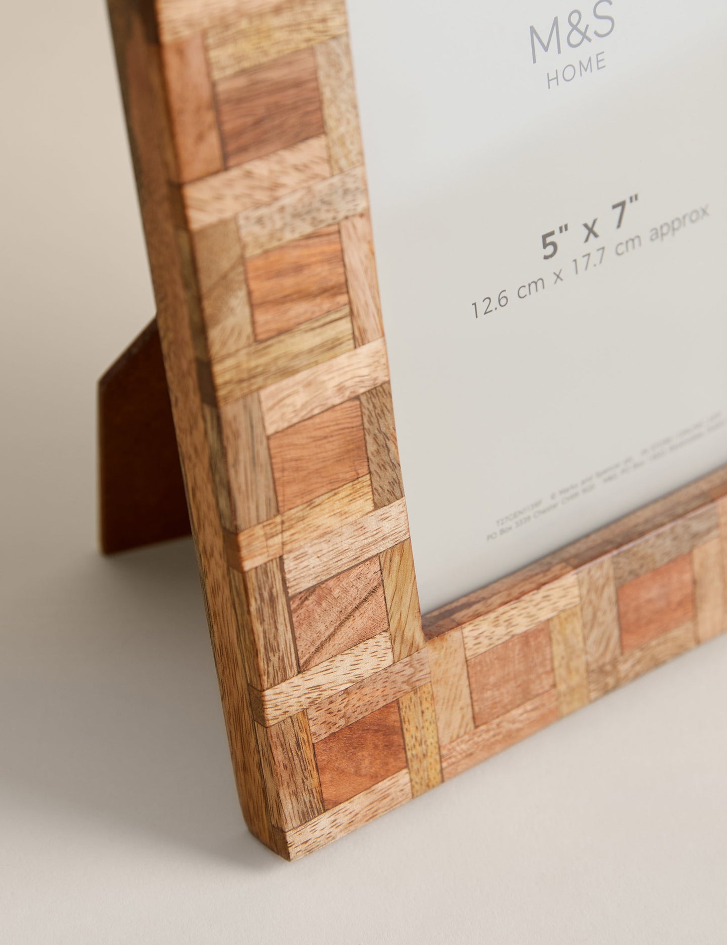 Marquetry 5×7 Inç Ahşap Fotoğraf Çerçevesi