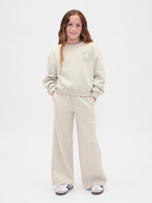 Açık Gri Vintage Soft Baggy Eşofman Altı