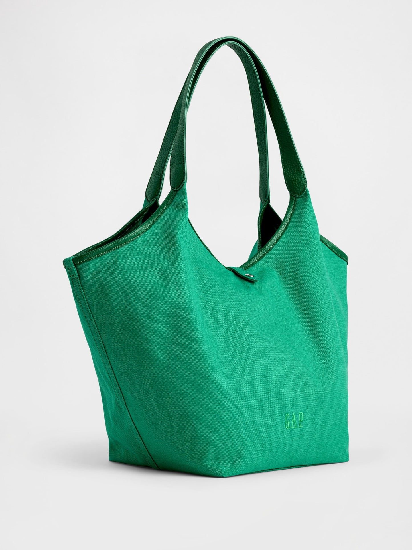 Açık Yeşil Kanvas Slouchy Tote Çanta