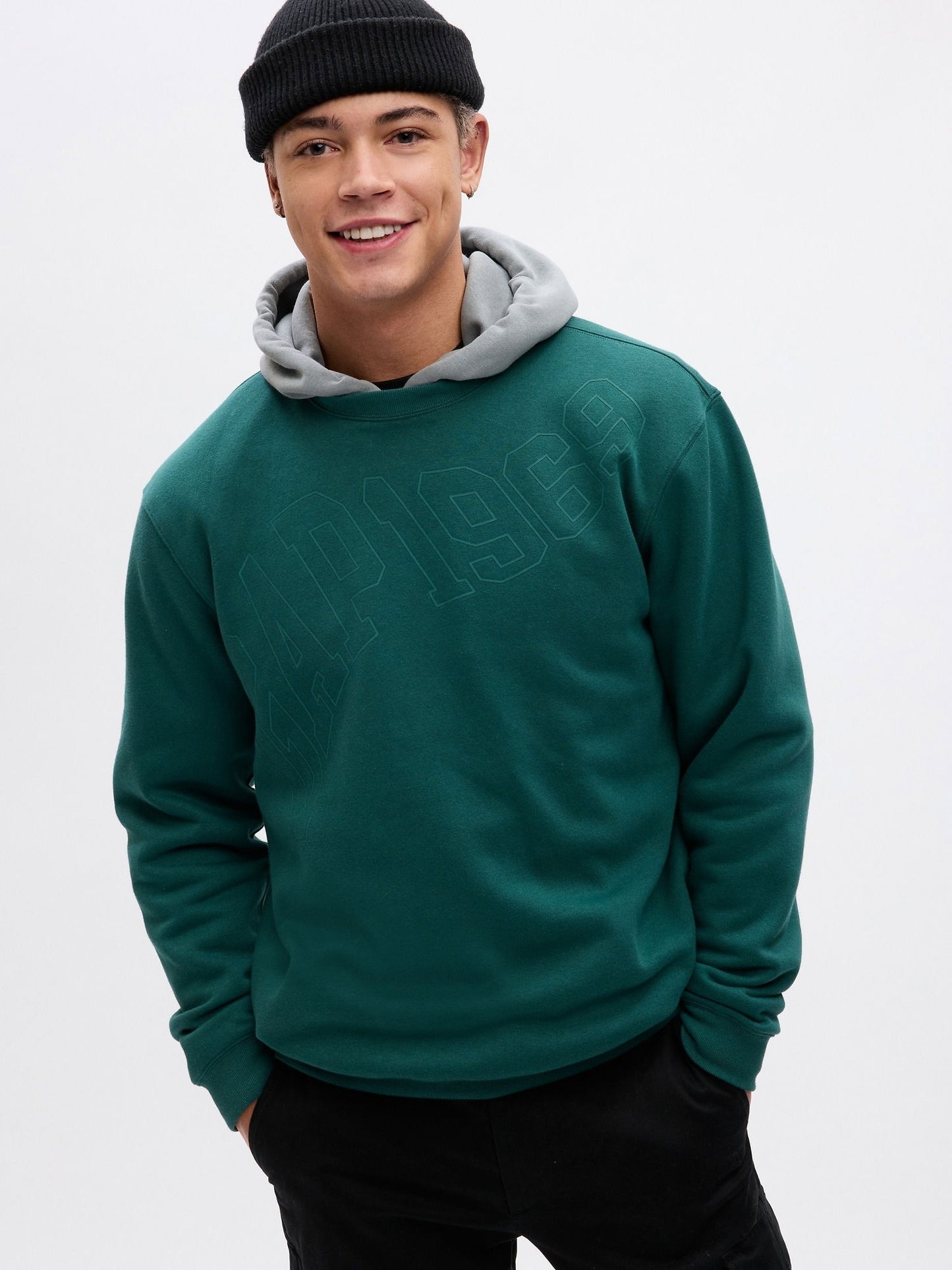 Yeşil Gap Logo Sweatshirt