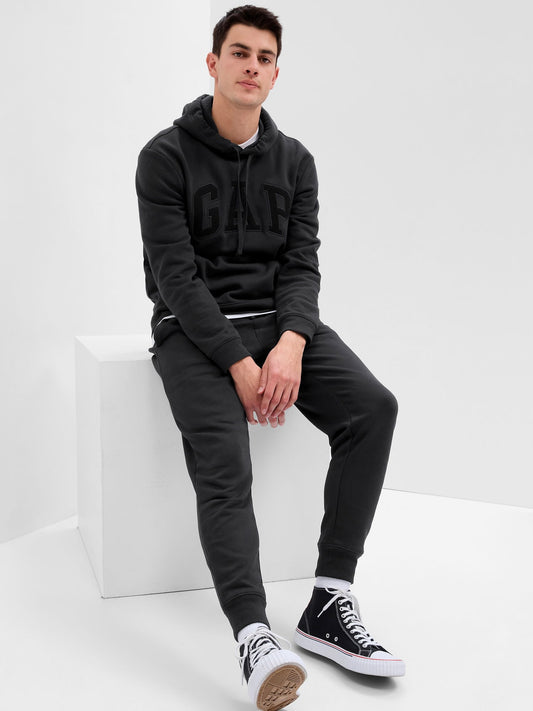 Siyah Gap Logo Fleece Jogger Eşofman Altı